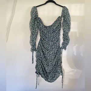 The East Order Floral Ruched Dress